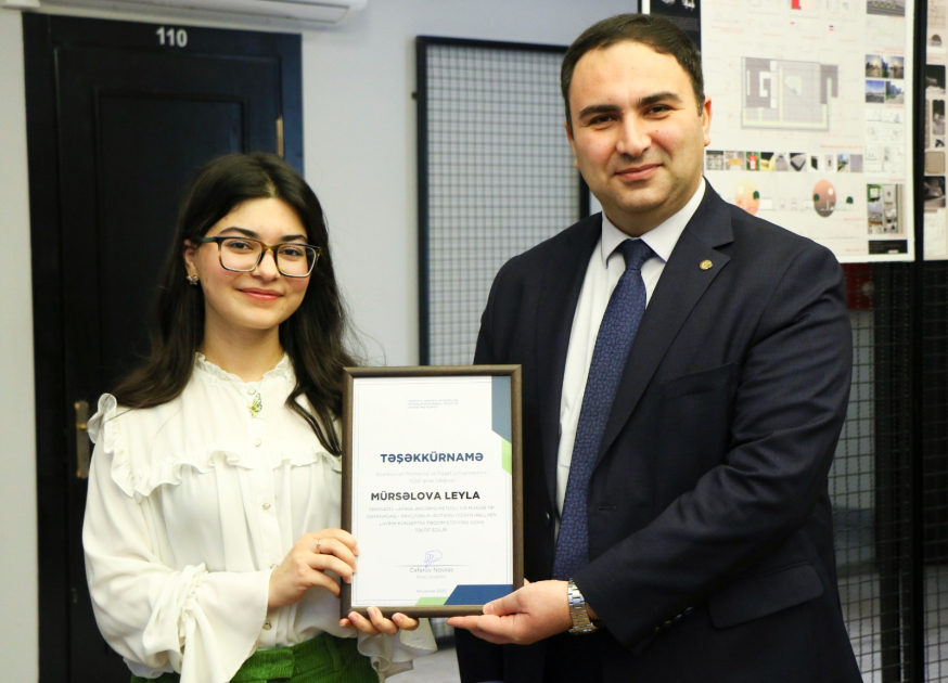 AzMİU tələbələri işğaldan azad olunmuş ərazilərə dair memarlıq layihələrini təqdim ediblər