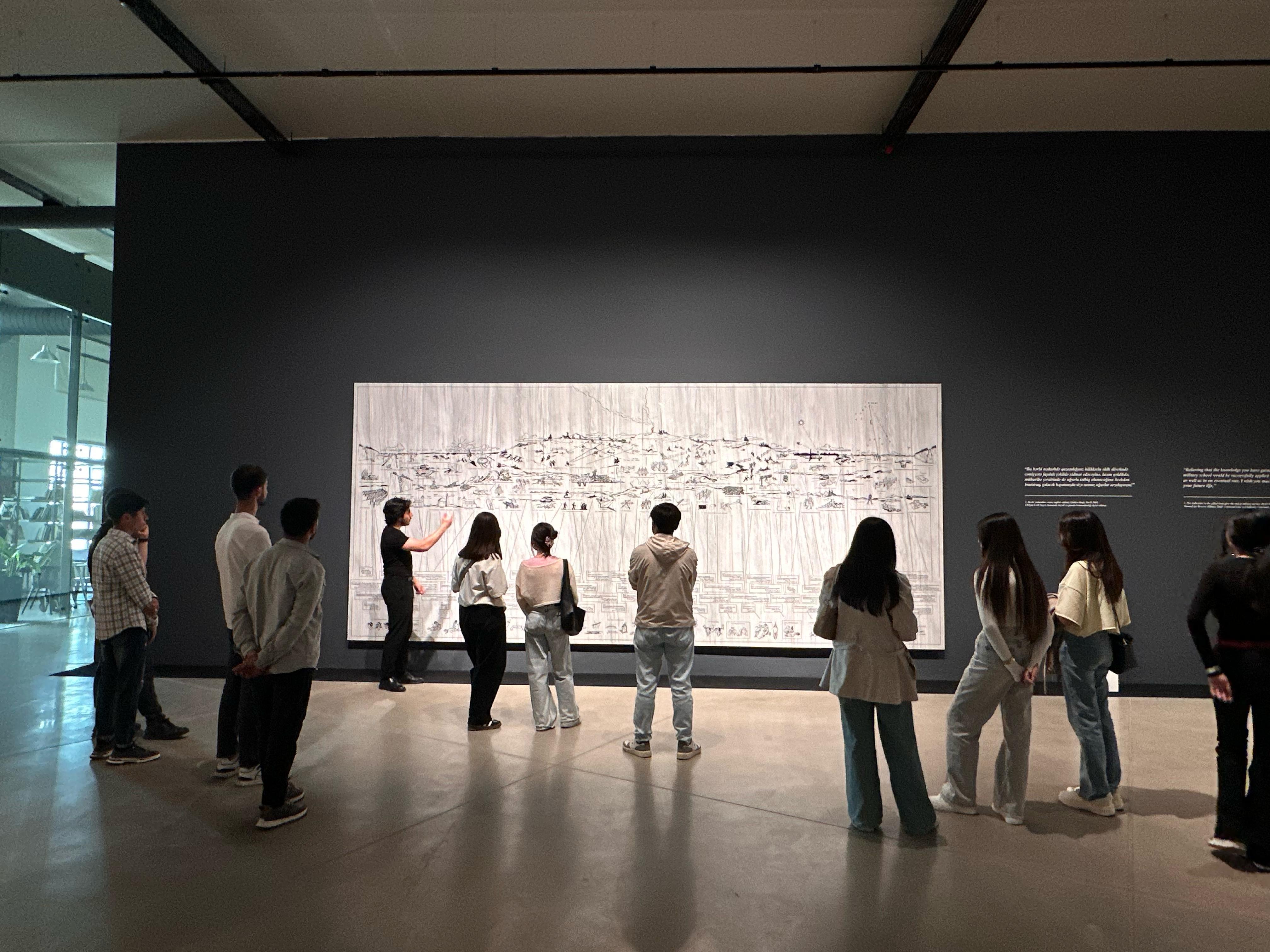 AzMİU tələbələri YARAT Müasir İncəsənət Mərkəzinə ekskursiya ediblər