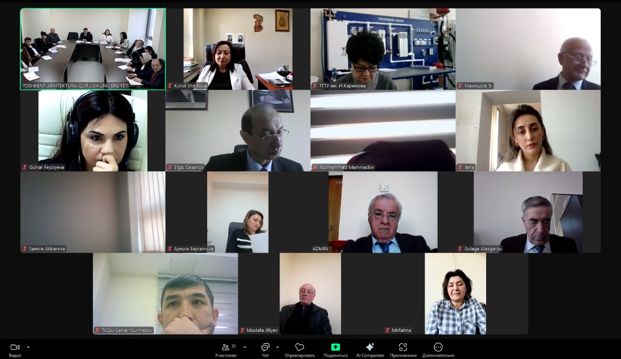 AzMİU və Özbəkistan universitetləri arasında beynəlxalq əməkdaşlıq yeni mərhələyə qədəm qoyur