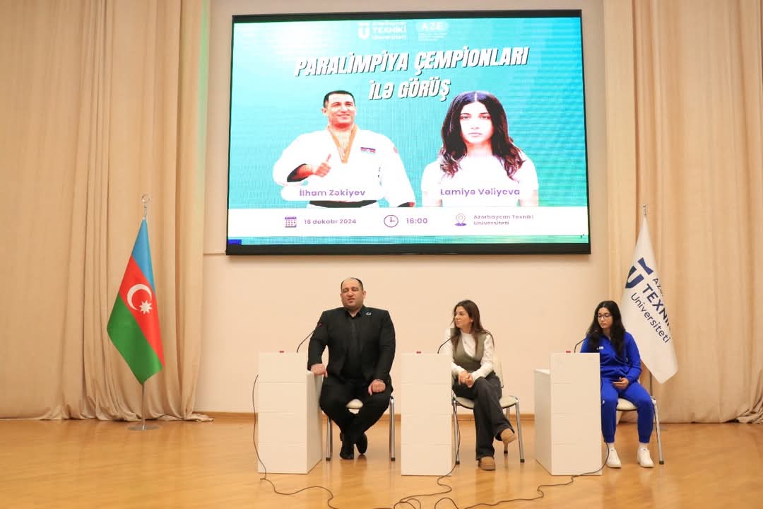 AzTU-da Paralimpiya çempionları ilə görüş keçirilib