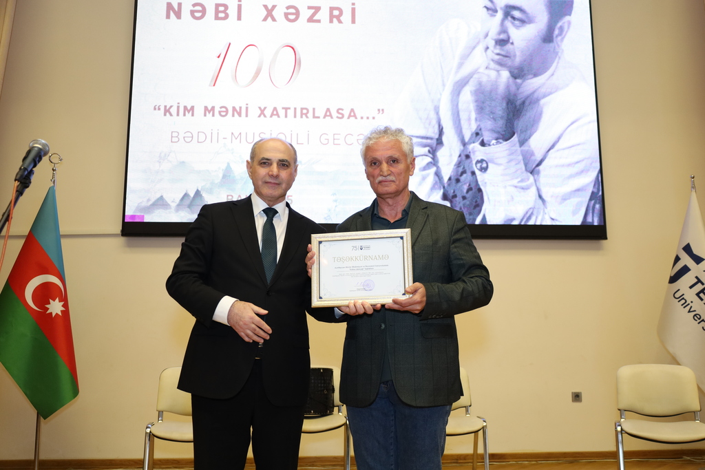 AzTU-da Xalq şairi Nəbi Xəzrinin yubileyi qeyd olunub