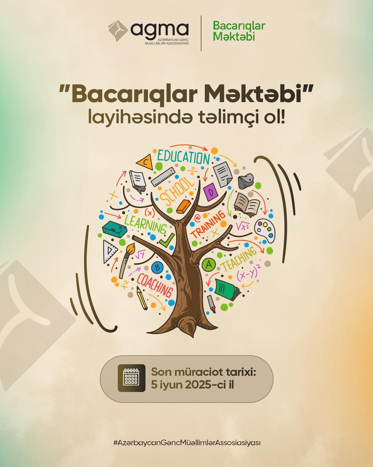 “Bacarıqlar məktəbi” layihəsində təlimçi olmaq istəyənlərin NƏZƏRİNƏ!