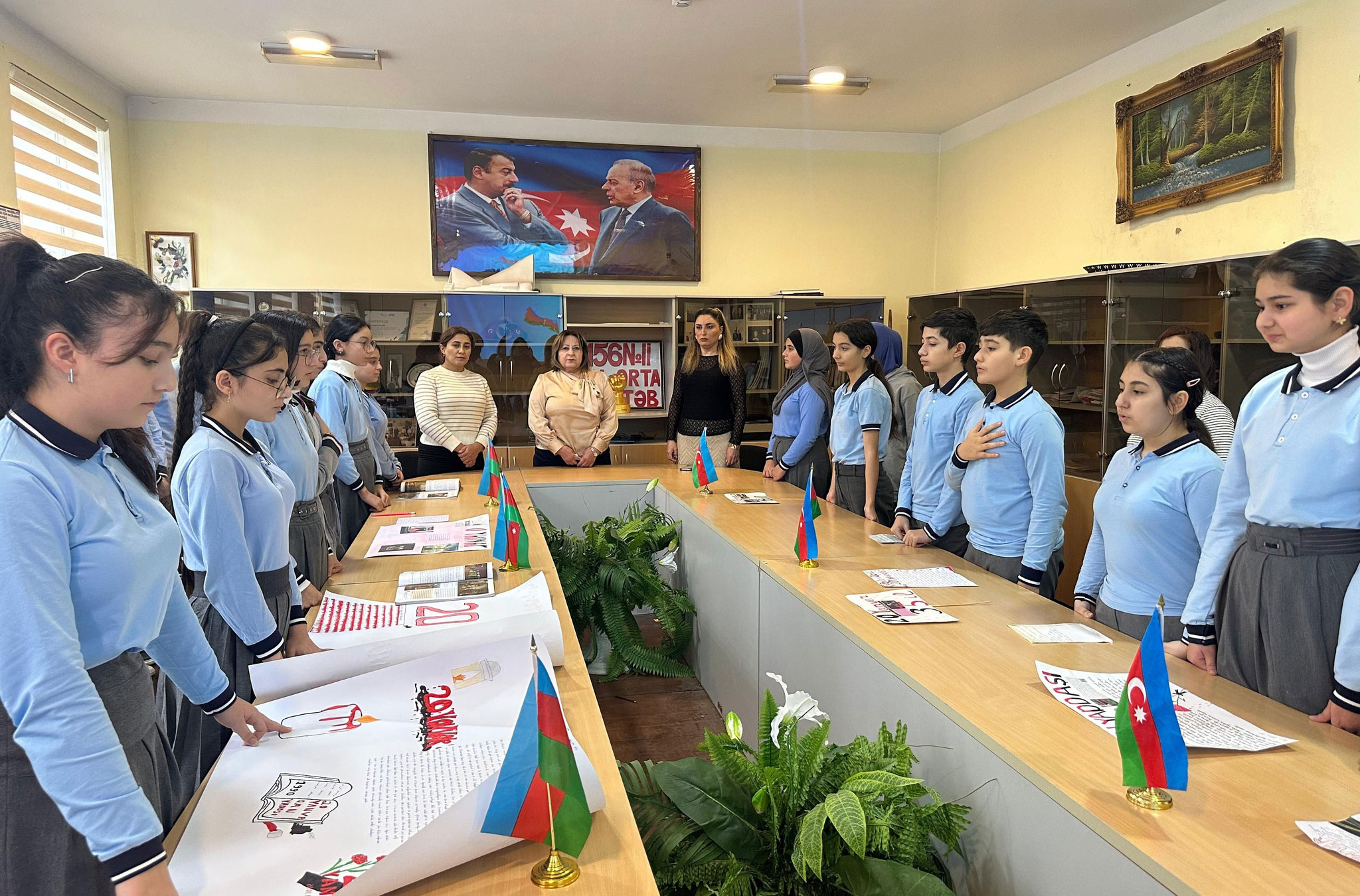 Bakı məktəblərində 20 Yanvara həsr olunmuş tədbirlər keçirilib