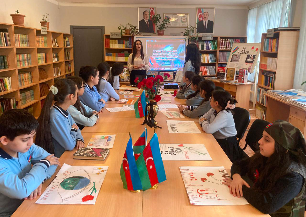 Bakı məktəblərində 20 Yanvara həsr olunmuş tədbirlər keçirilib