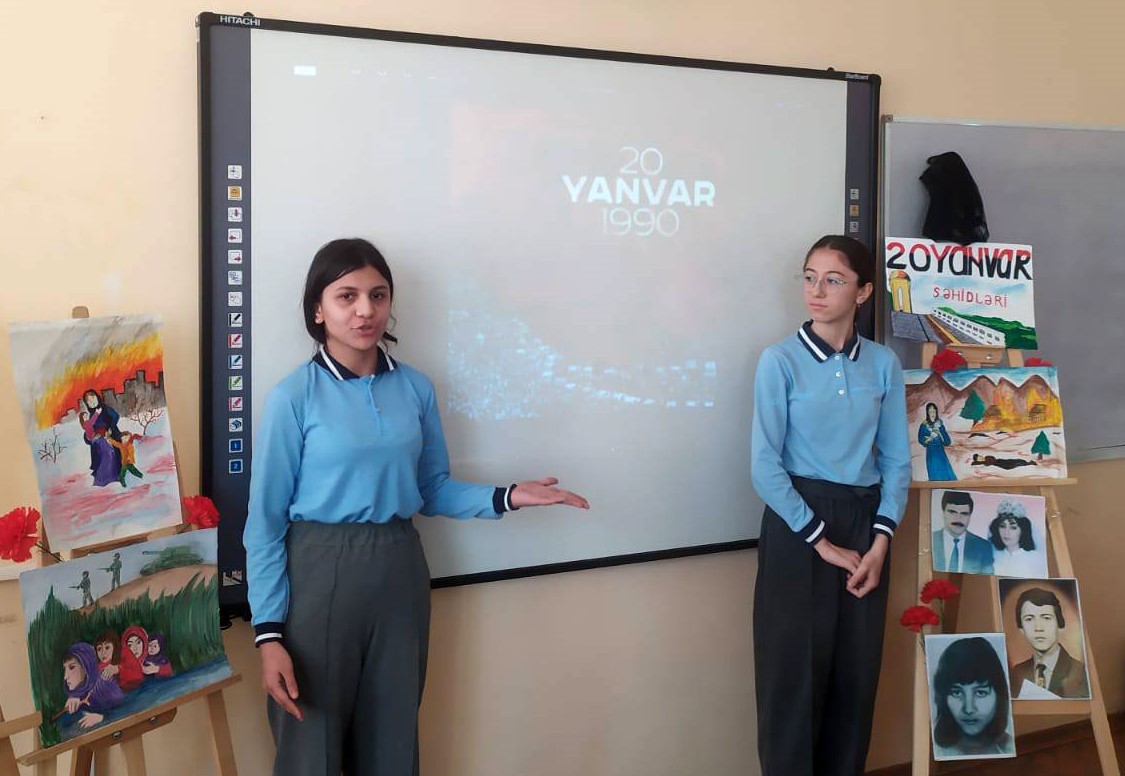Bakı məktəblərində 20 Yanvara həsr olunmuş tədbirlər keçirilib