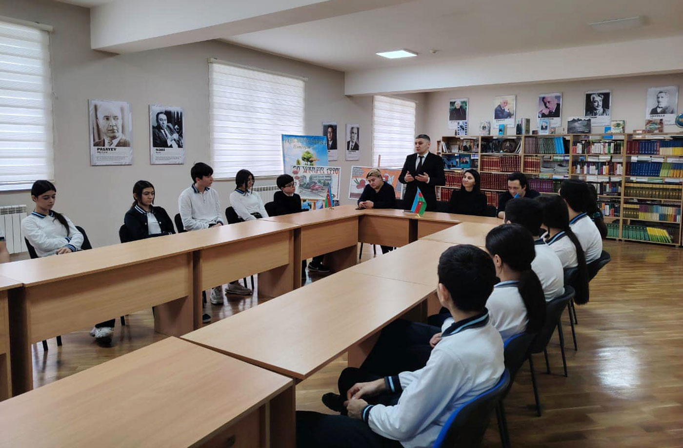 Bakı məktəblərində 20 Yanvara həsr olunmuş tədbirlər keçirilib