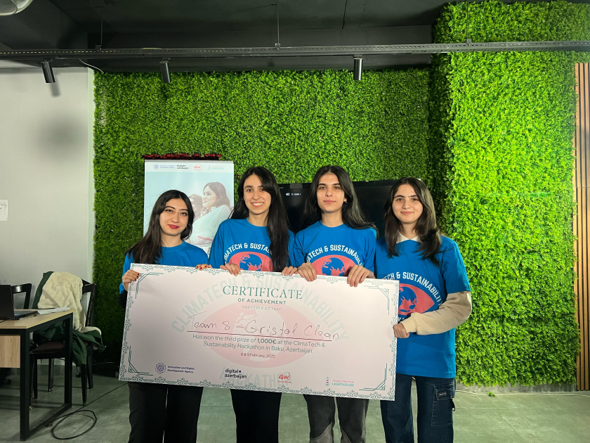 BANM tələbələri “Impulse4Women” tərəfindən keçirilən hakatonun qalibi oldular 