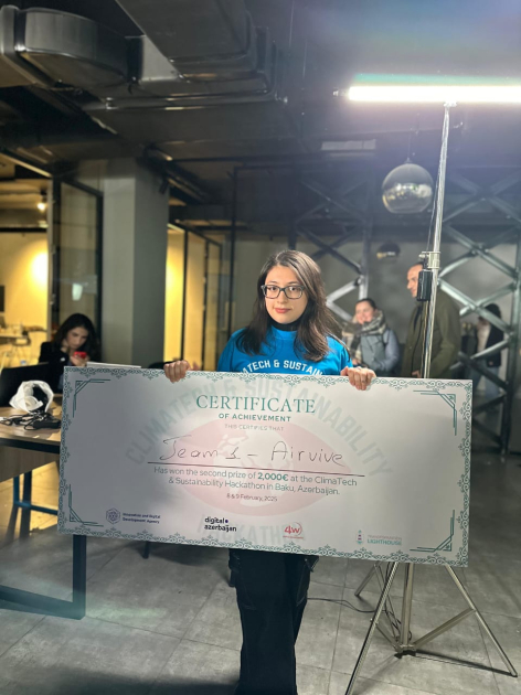 BANM tələbələri “Impulse4Women” tərəfindən keçirilən hakatonun qalibi oldular