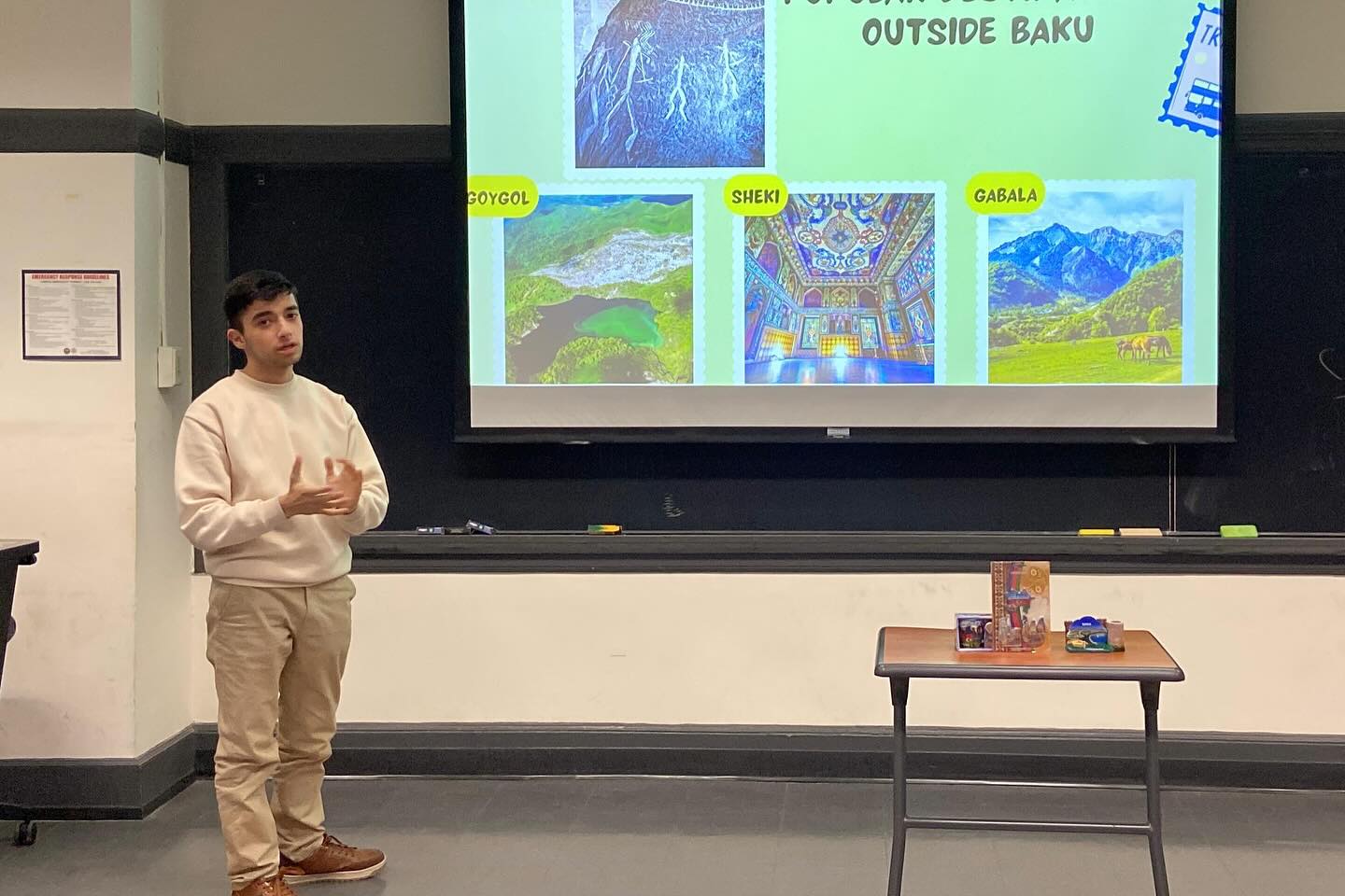 BANM tələbəsi Şimali Karolina Universitetində Azərbaycanla bağlı təqdimat hazırlayıb