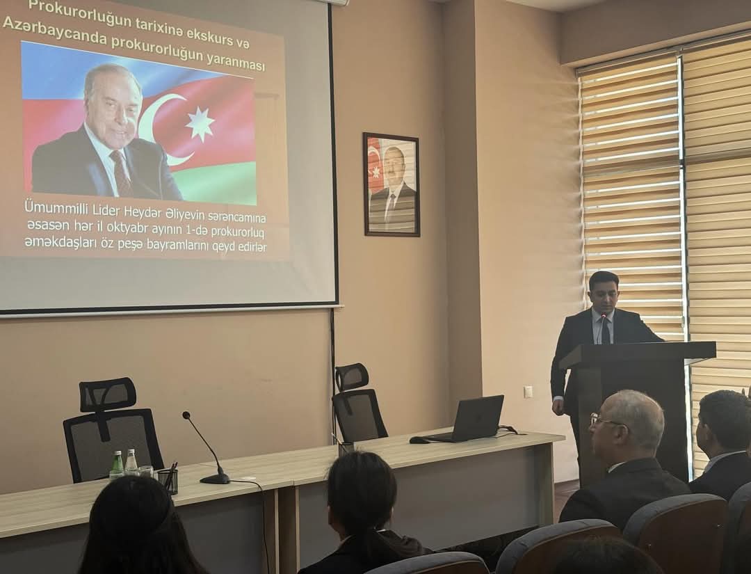 Baş Prokurorluqda ADA tələbələri ilə maarifləndirici görüş keçirilib 