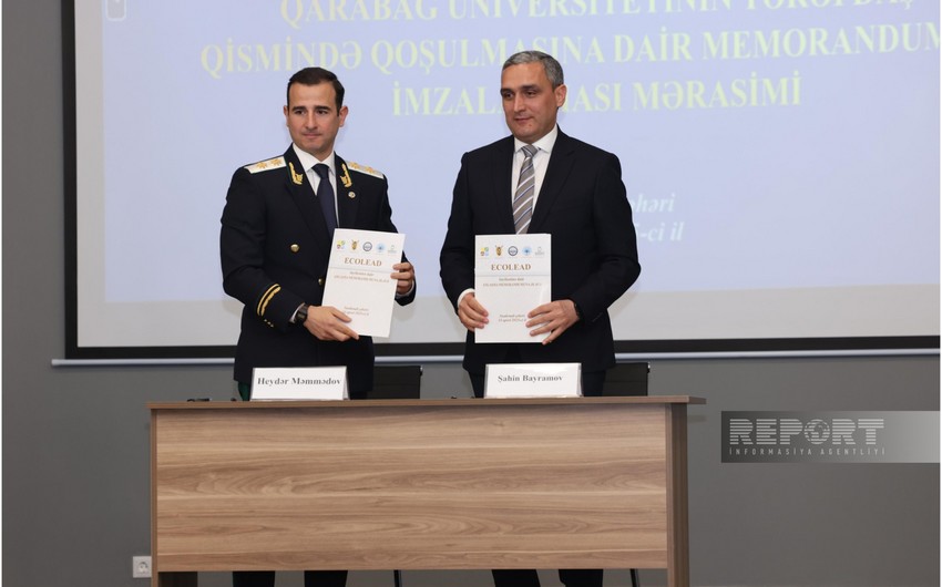 Baş Prokurorluqla Qarabağ Universiteti arasında Əməkdaşlıq Memorandumu imzalanıb 