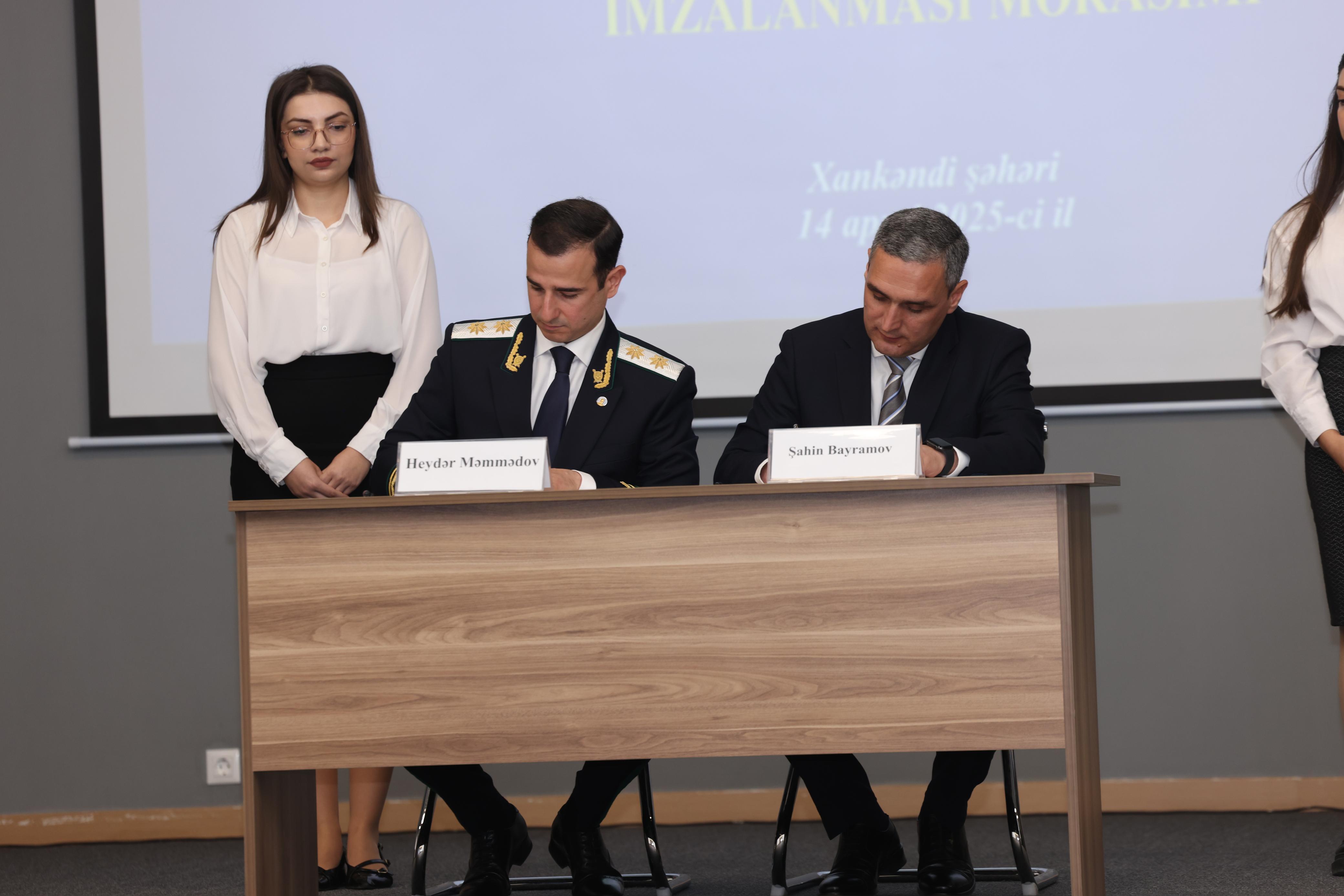 Baş Prokurorluqla Qarabağ Universiteti arasında Əməkdaşlıq Memorandumu imzalanıb