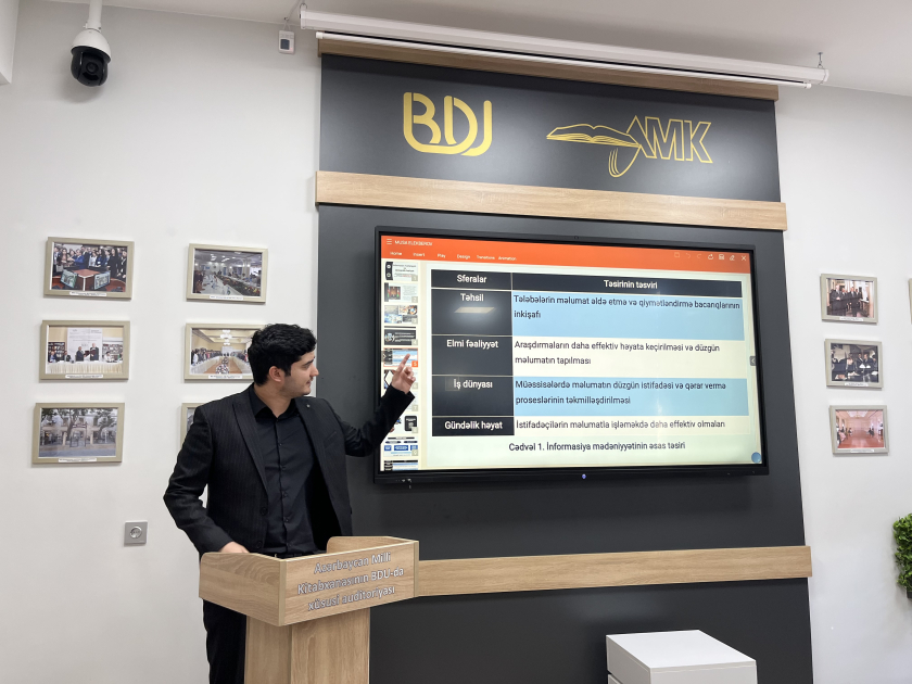 BDU-da informasiya mədəniyyətinin biblioqrafik fəaliyyətə təsirinə dair araşdırmalar aparılır