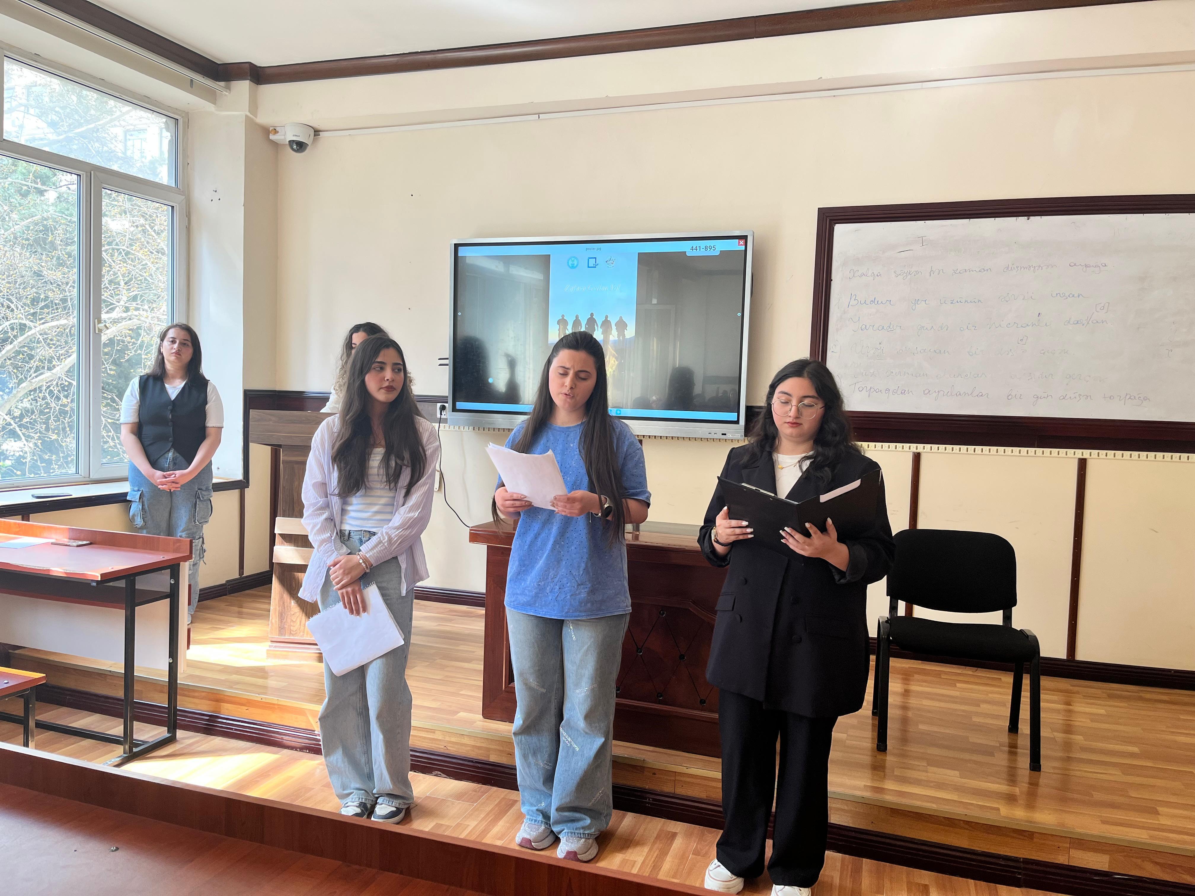 BDU-da “Zəfərə gedən yol” adlı tədbir keçirilib