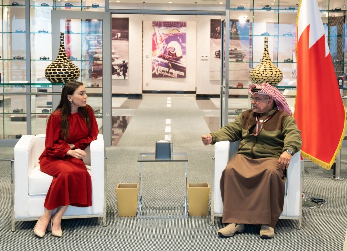 Bəhreyn Krallığının Vəliəhdi və Baş naziri Leyla Əliyevanı qəbul edib 