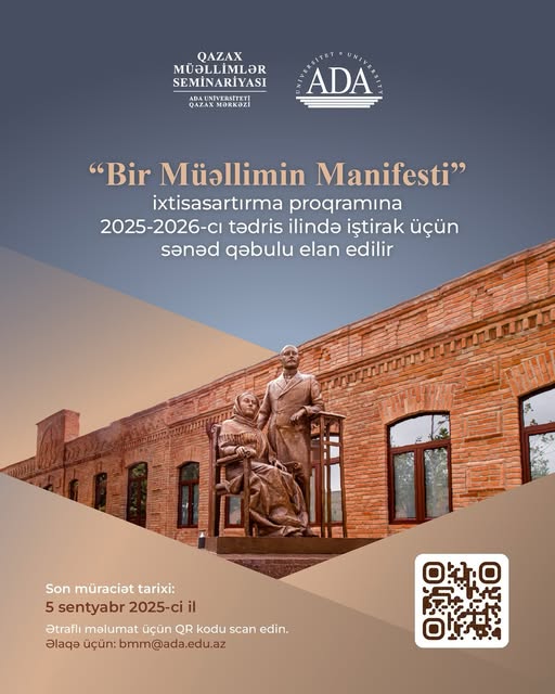 “Bir müəllimin manifesti” proqramına qeydiyyat başlayıb