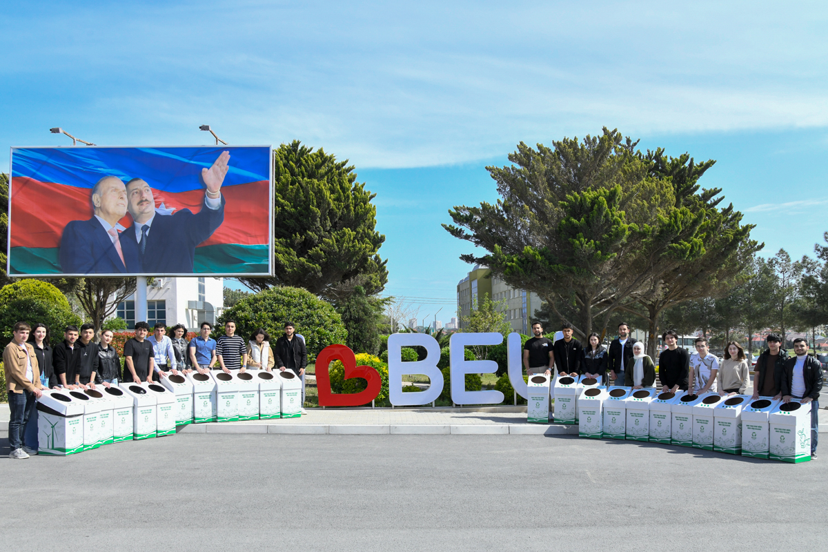 BMU-da “Eco Hub” layihəsi çərçivəsində çeşidləmə qutuları yerləşdirilib