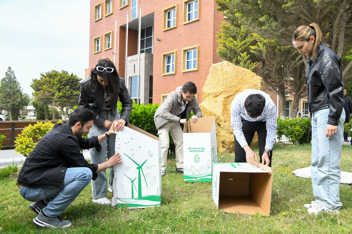 BMU-da “Eco Hub” layihəsi çərçivəsində çeşidləmə qutuları yerləşdirilib