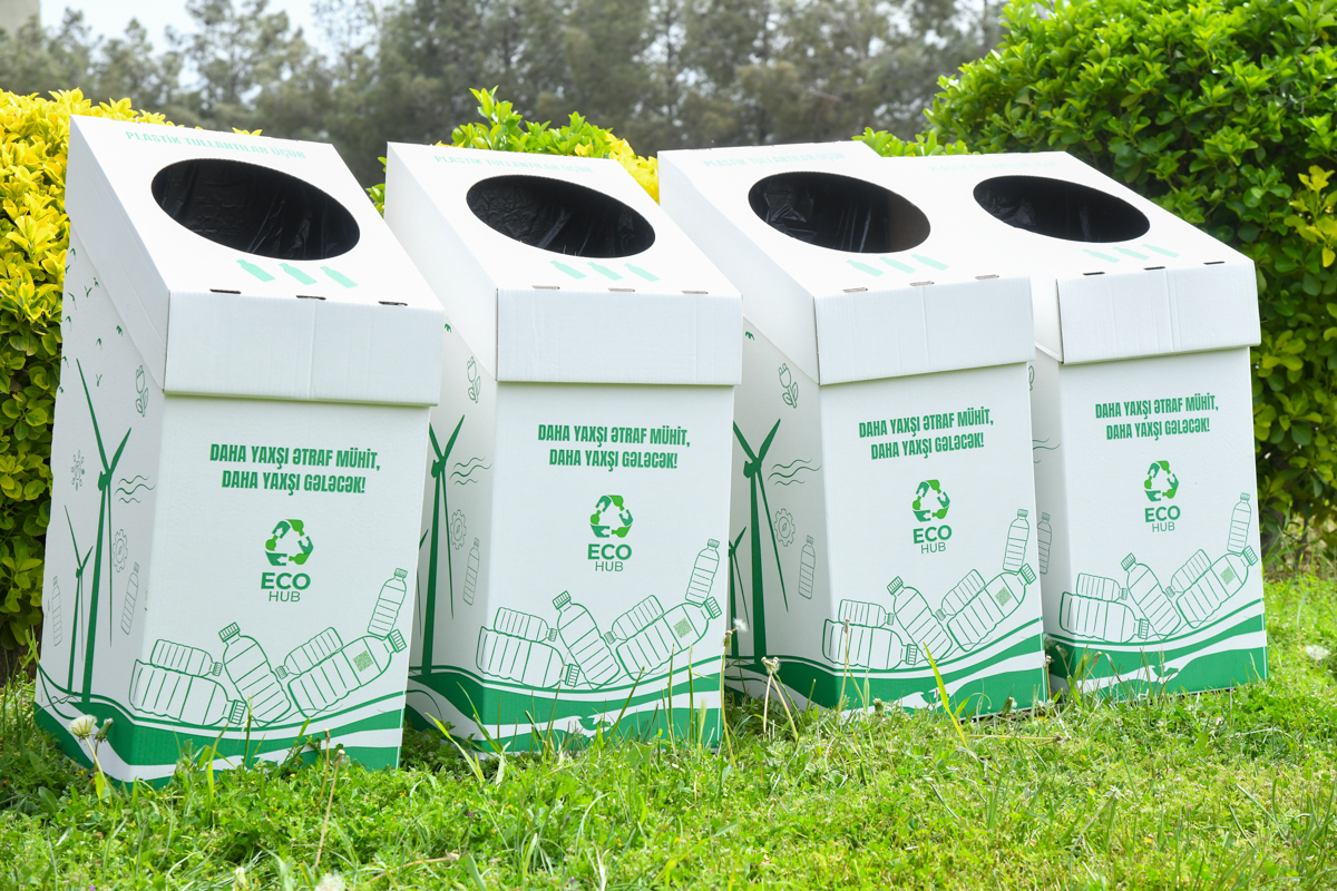 BMU-da “Eco Hub” layihəsi çərçivəsində çeşidləmə qutuları yerləşdirilib