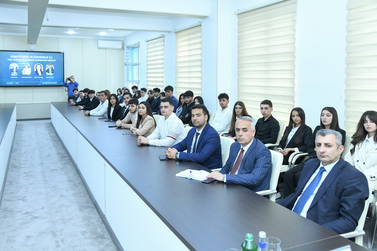 BMU-da millət vəkilləri ilə tələbələrin görüşü keçirilib