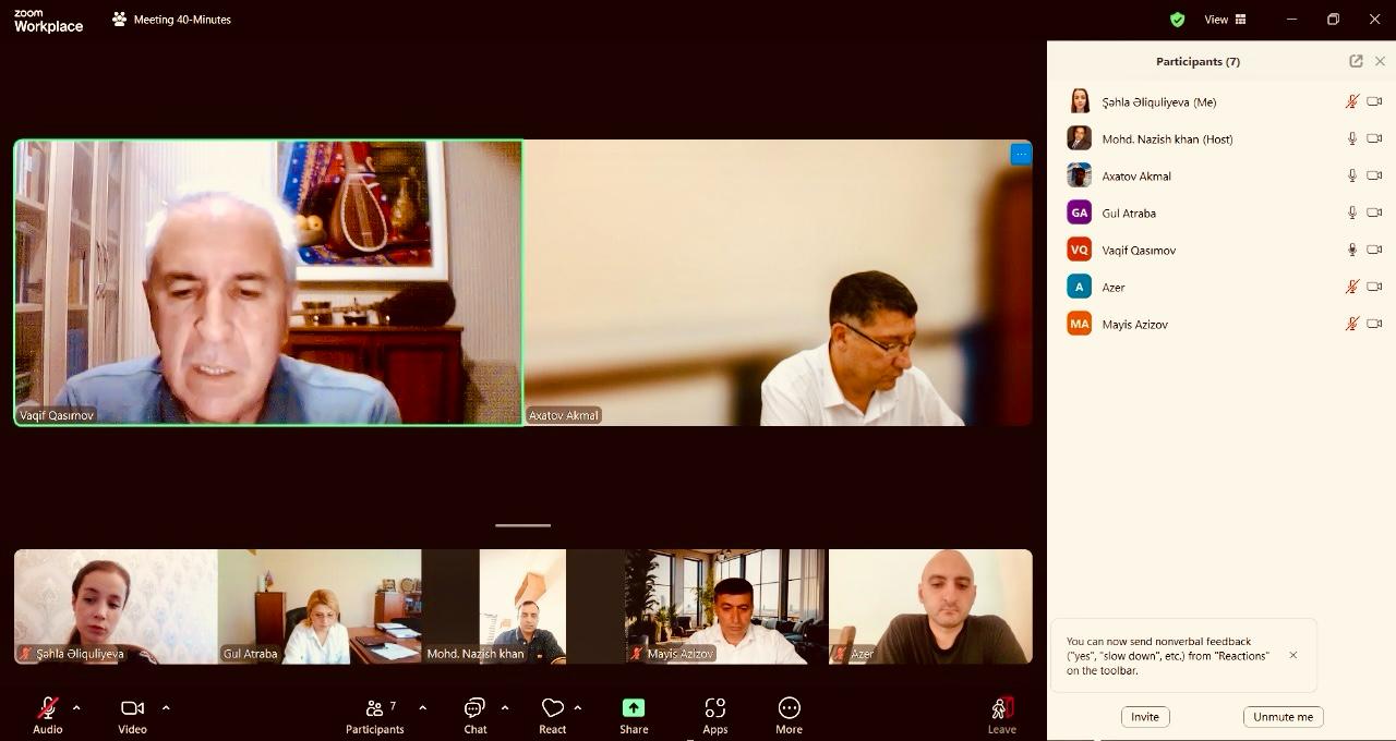 BMU ilə Səmərqənd Dövlət Universiteti arasında əməkdaşlıq müzakirə olunub