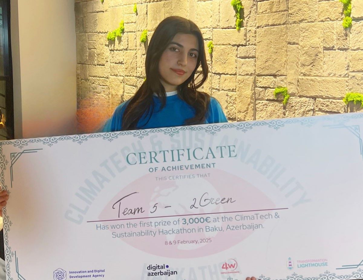 BMU-İNHA İDP tələbələri ekoloji hakatonda uğur qazanıblar