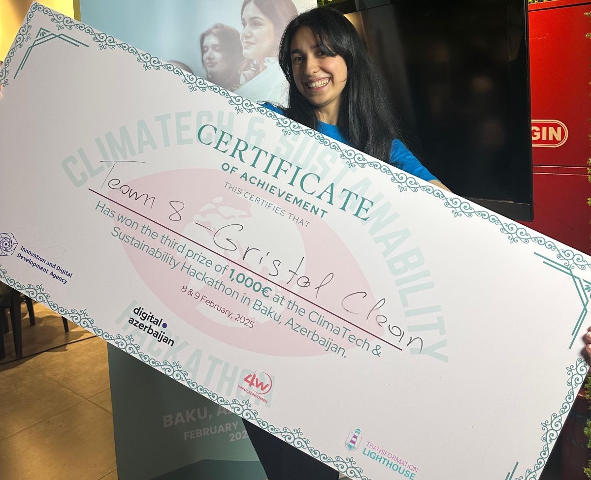 BMU-İNHA İDP tələbələri ekoloji hakatonda uğur qazanıblar