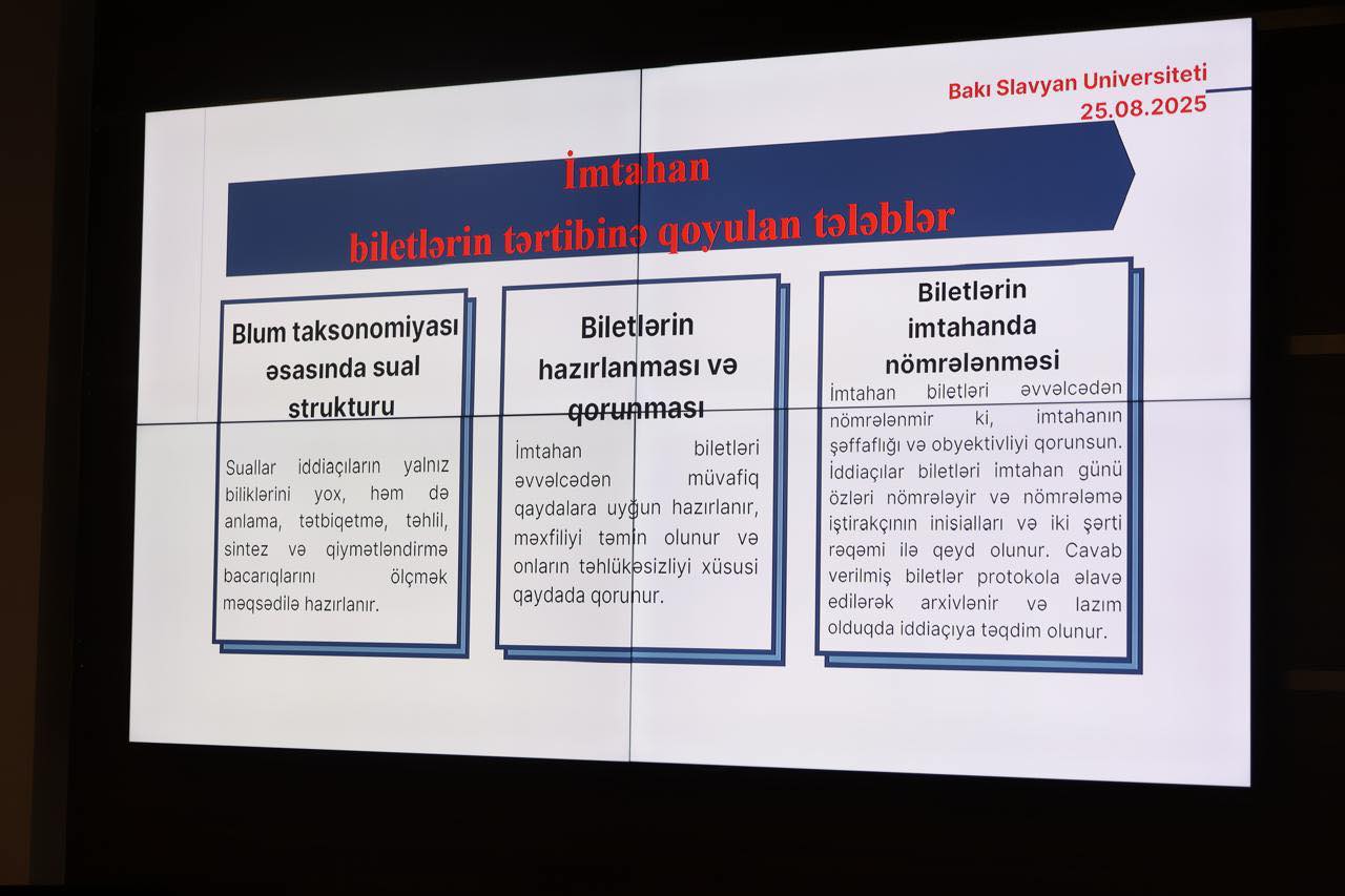 BSU-da fəlsəfə üzrə doktorantura imtahanı ilə bağlı koordinasiya görüşü keçirilib