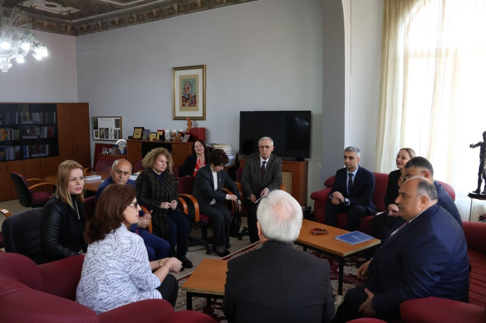 BSU-nun rektoru Albaniya Milli Elmlər Akademiyasının Prezidenti ilə görüşüb