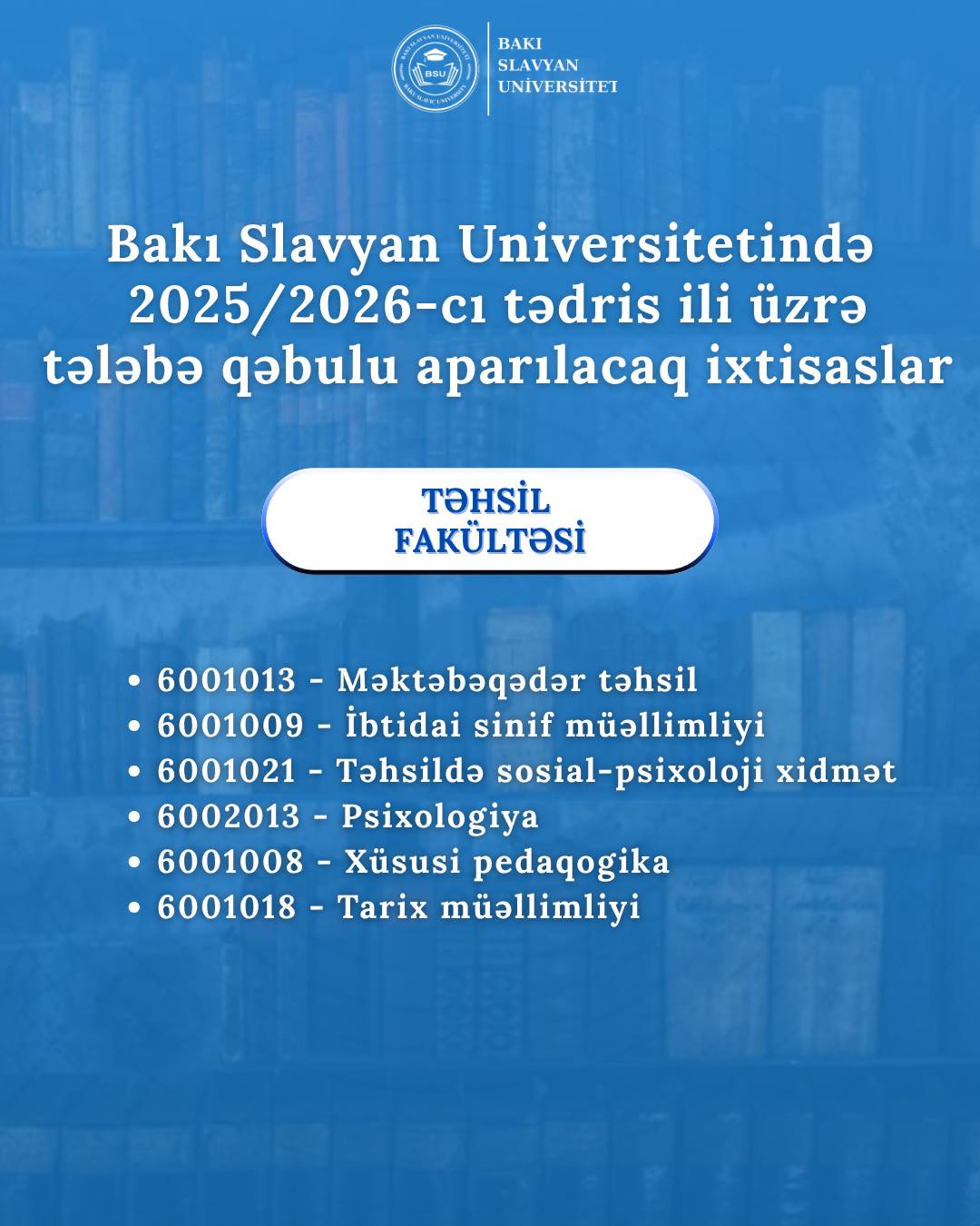 BSU-nun Təhsil fakültəsi müasir mütəxəssislər hazırlayır