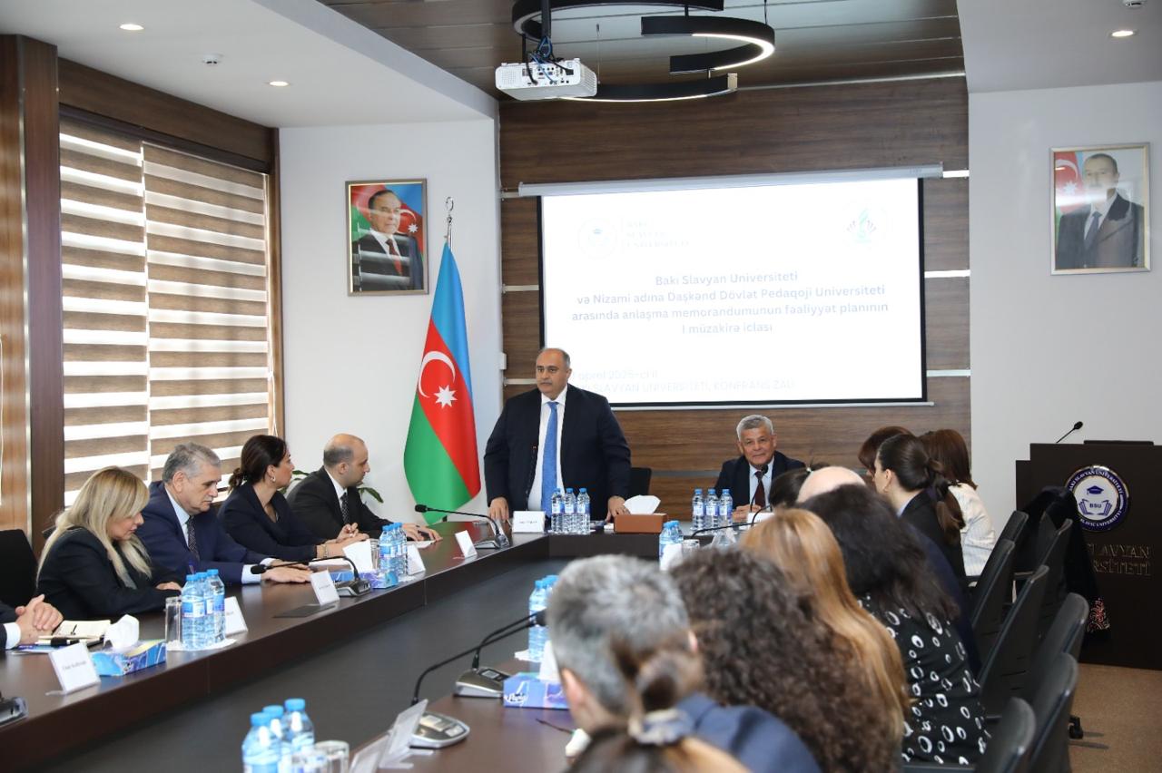 BSU və Daşkənd Dövlət Pedaqoji Universiteti arasında fəaliyyət planı müzakirə edilib 