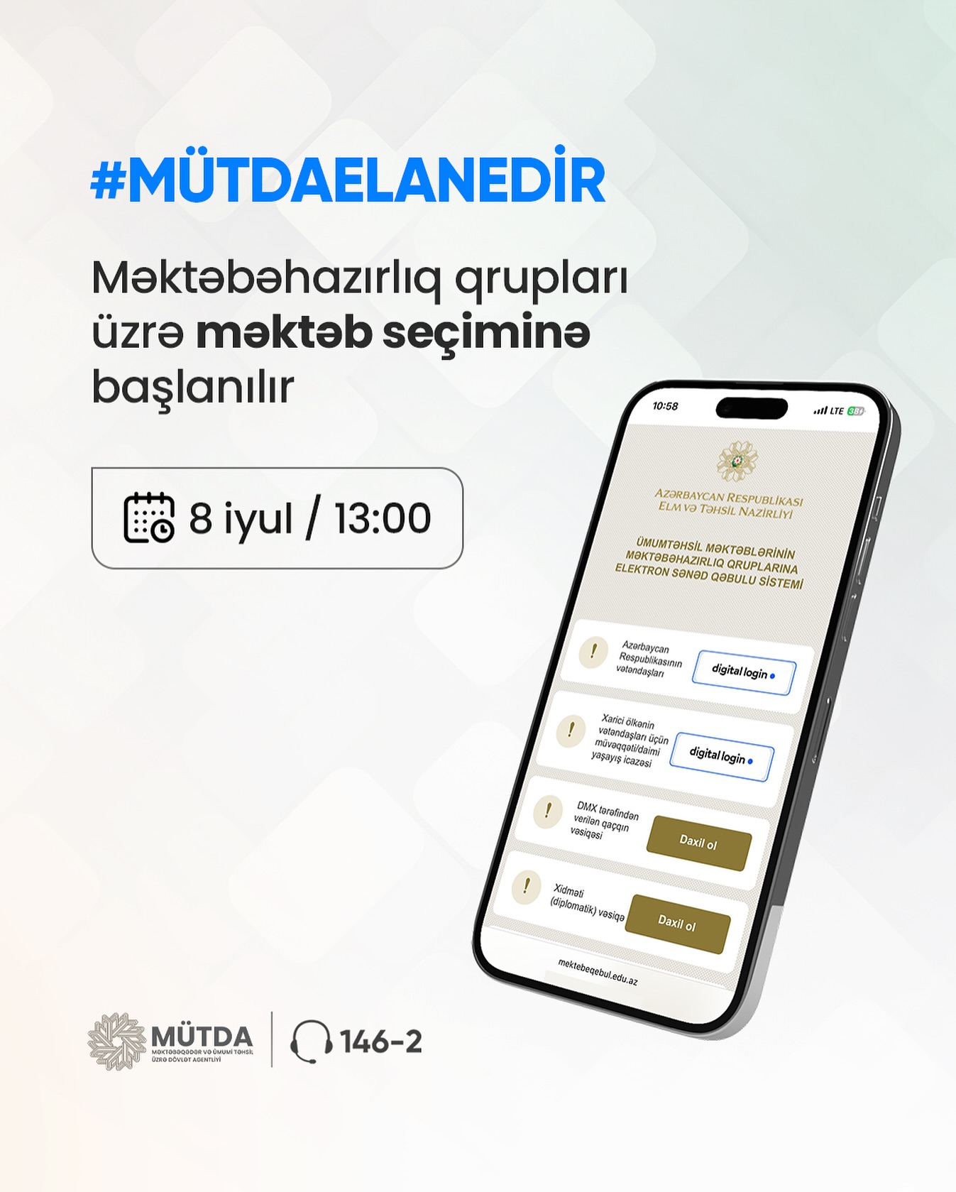 Bu gündən məktəbəhazırlıq qrupları üzrə məktəb seçiminə başlanılır