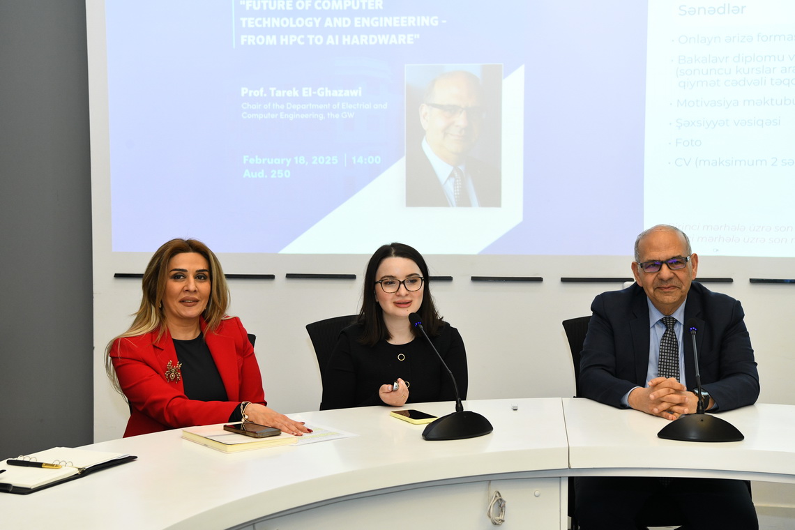 Corc Vaşinqton Universitetinin professoru ADNSU-da seminar keçib