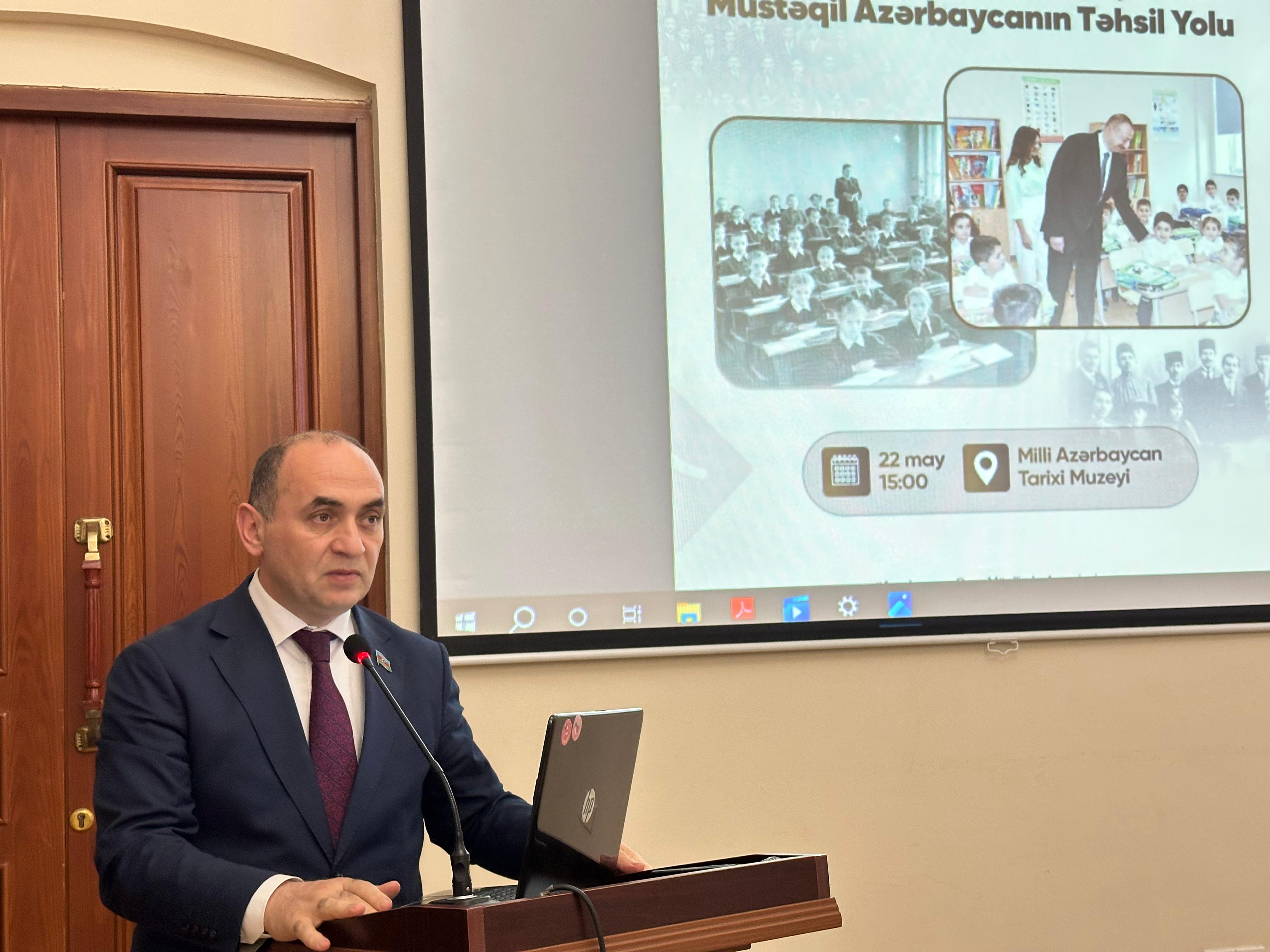 “Cümhuriyyət Maarifçiliyi və Müstəqil Azərbaycanın Təhsil Yolu” adlı tədbir keçirilib