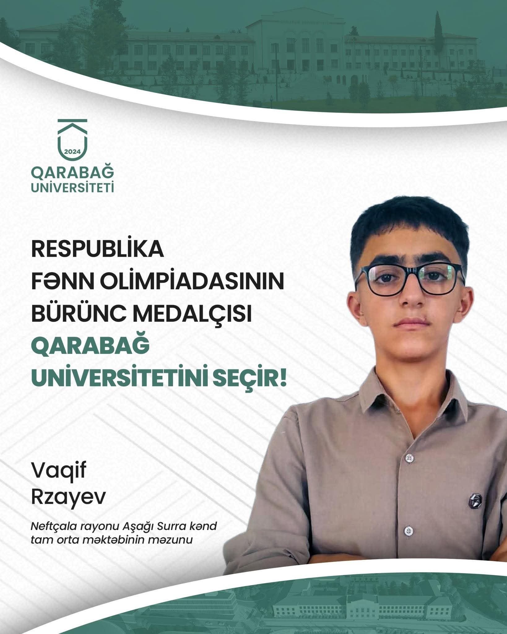Daha 3 RFO qalibi Qarabağ Universitetində təhsil alacaq 