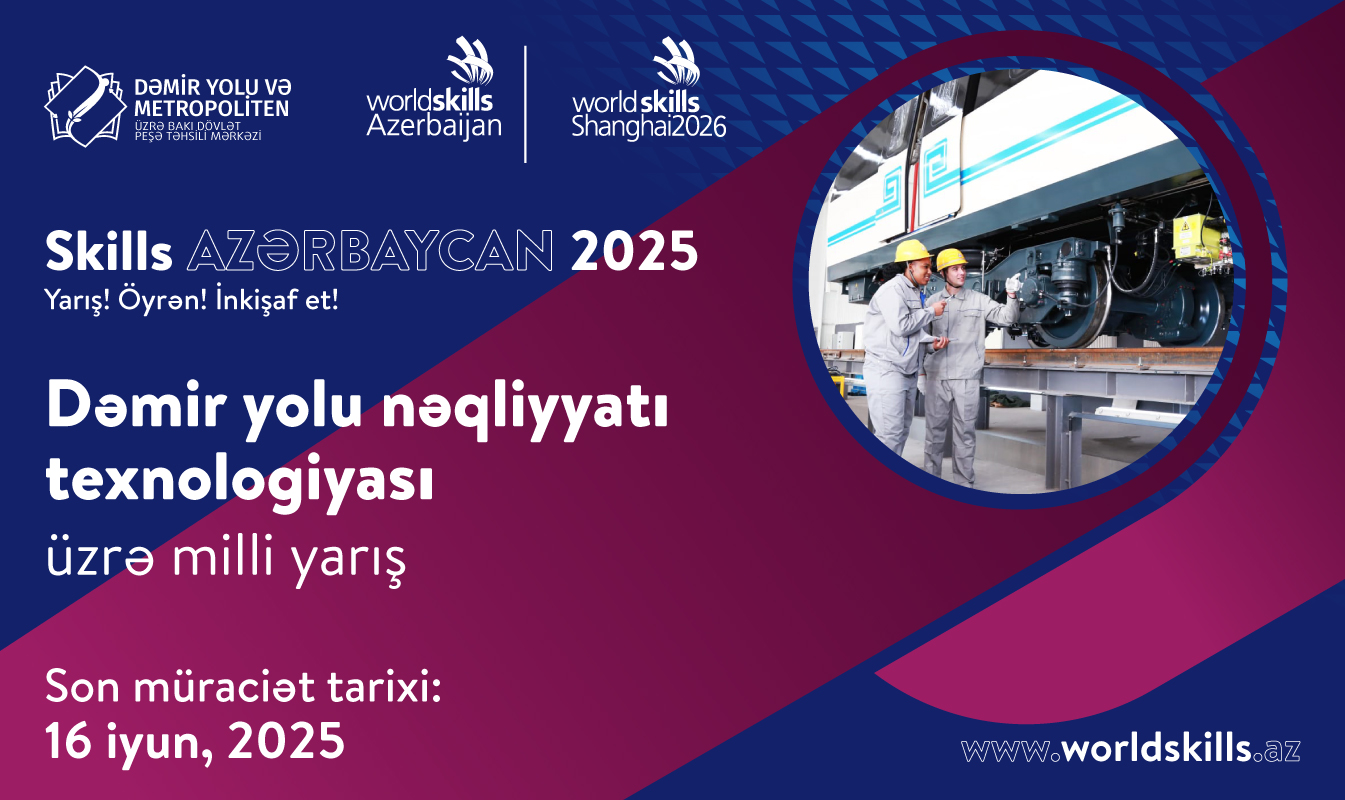 Dəmir yolu nəqliyyatı texnologiyası üzrə milli yarışa qeydiyyat elan olunur