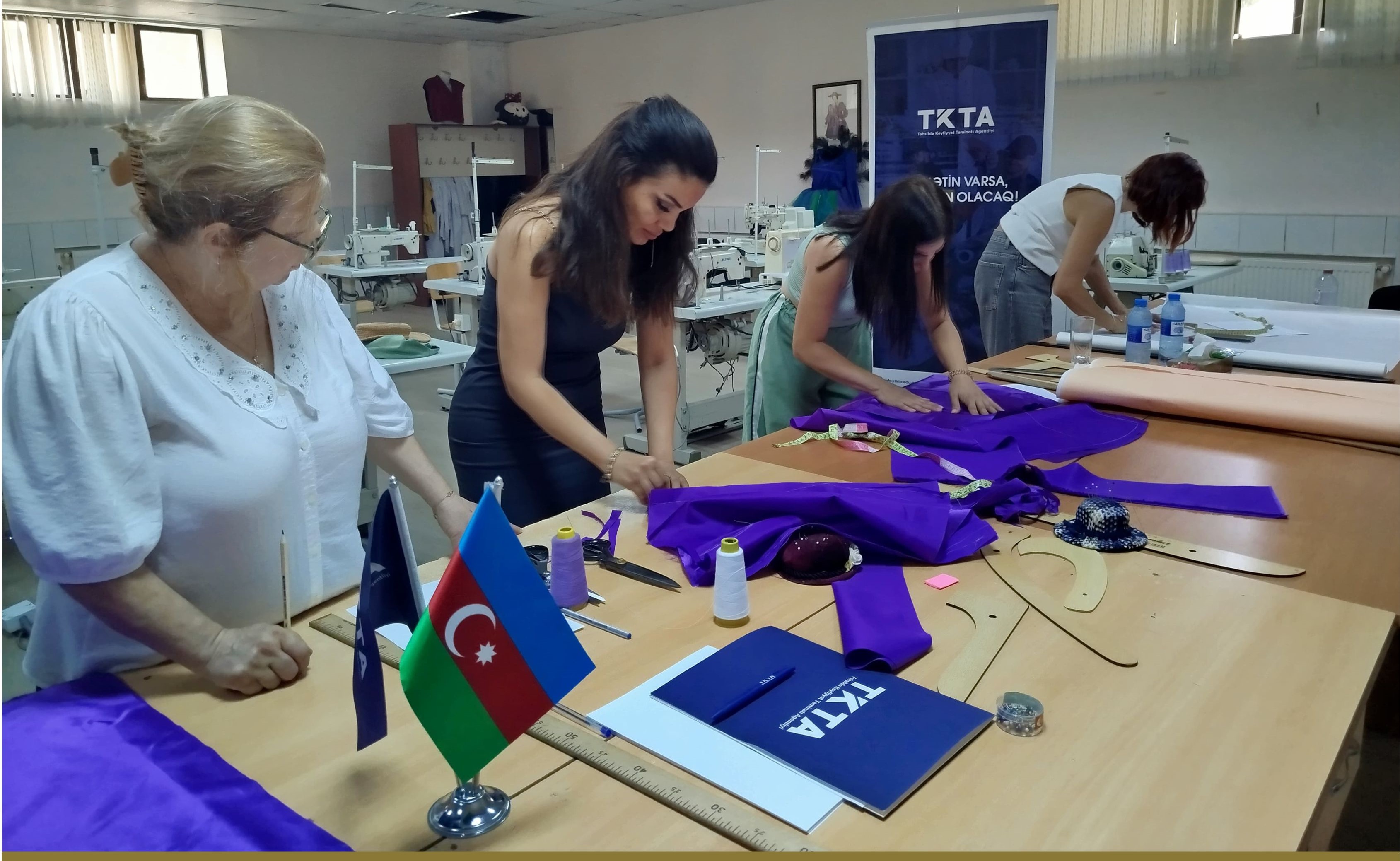 “Dərzi” və “Bərbər-vizajist-manikürçü” peşə ixtisasları üzrə bacarıqlar qiymətləndirilib 