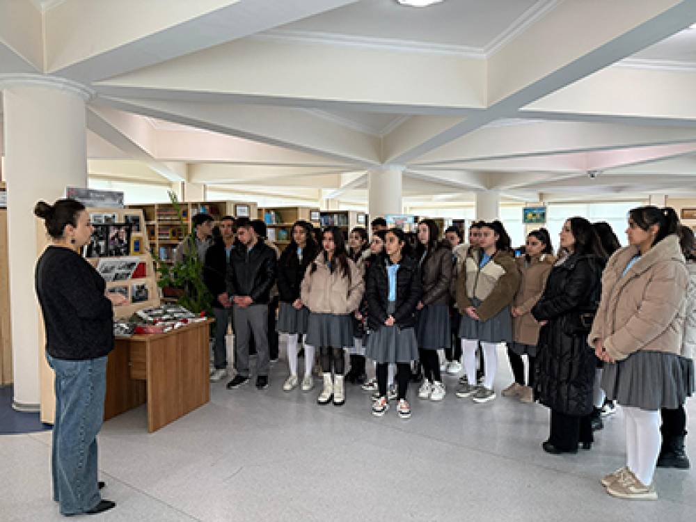 Dəstə kənd tam orta məktəbinin şagirdləri NDU-da olublar