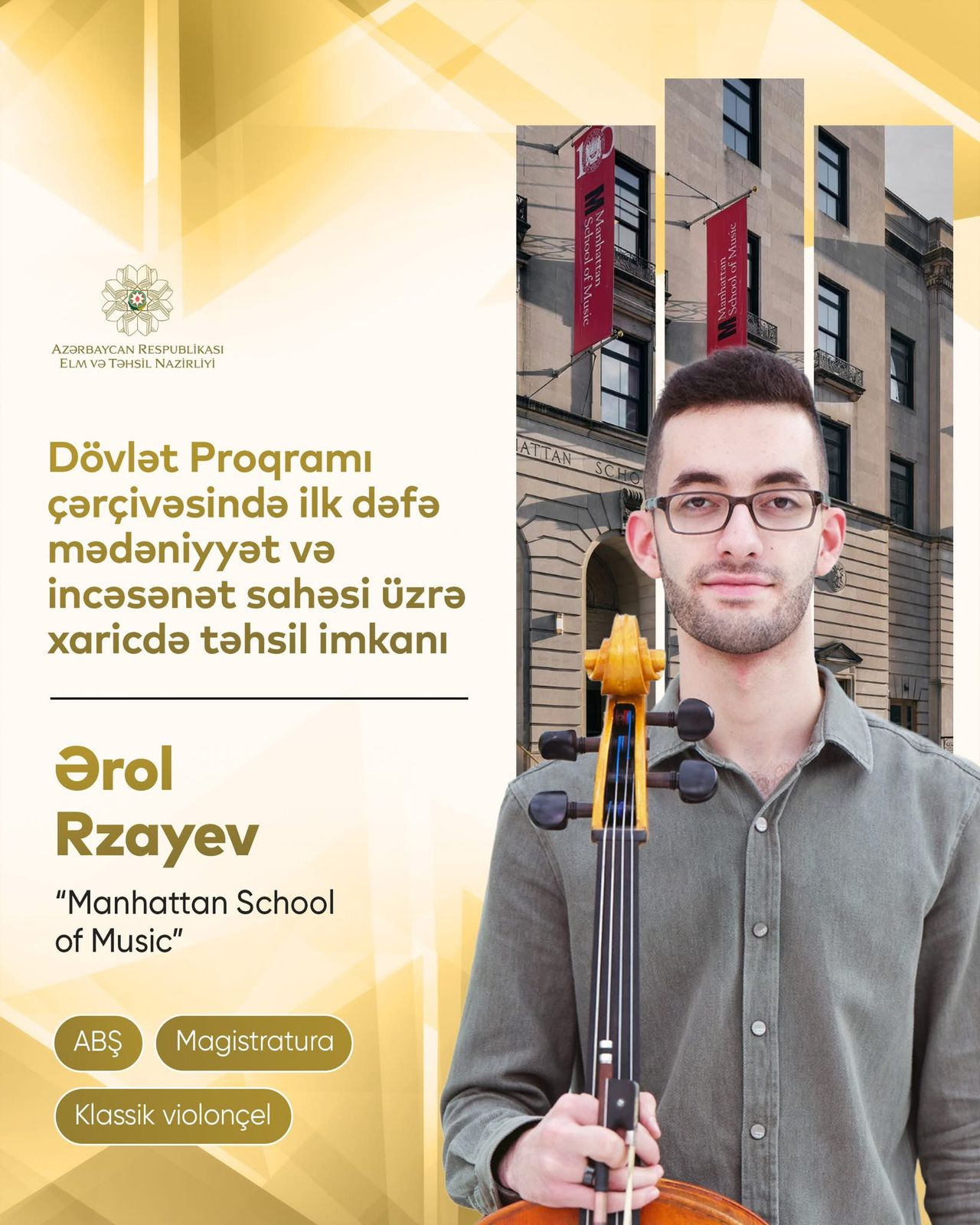 DP çərçivəsində ilk dəfə mədəniyyət və incəsənət üzrə xaricdə təhsil imkanı yaradılıb