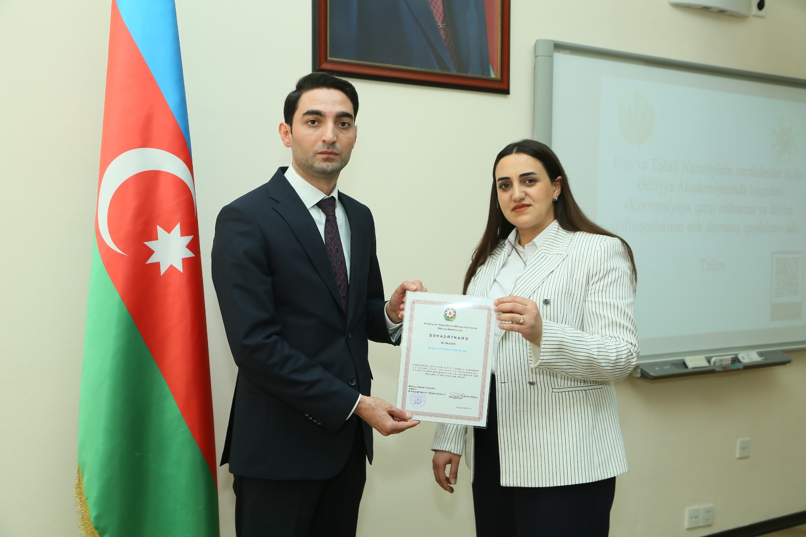 Ədliyyə Akademiyasında Elm və Təhsil Nazirliyinin əməkdaşları üçün təlim keçirilib