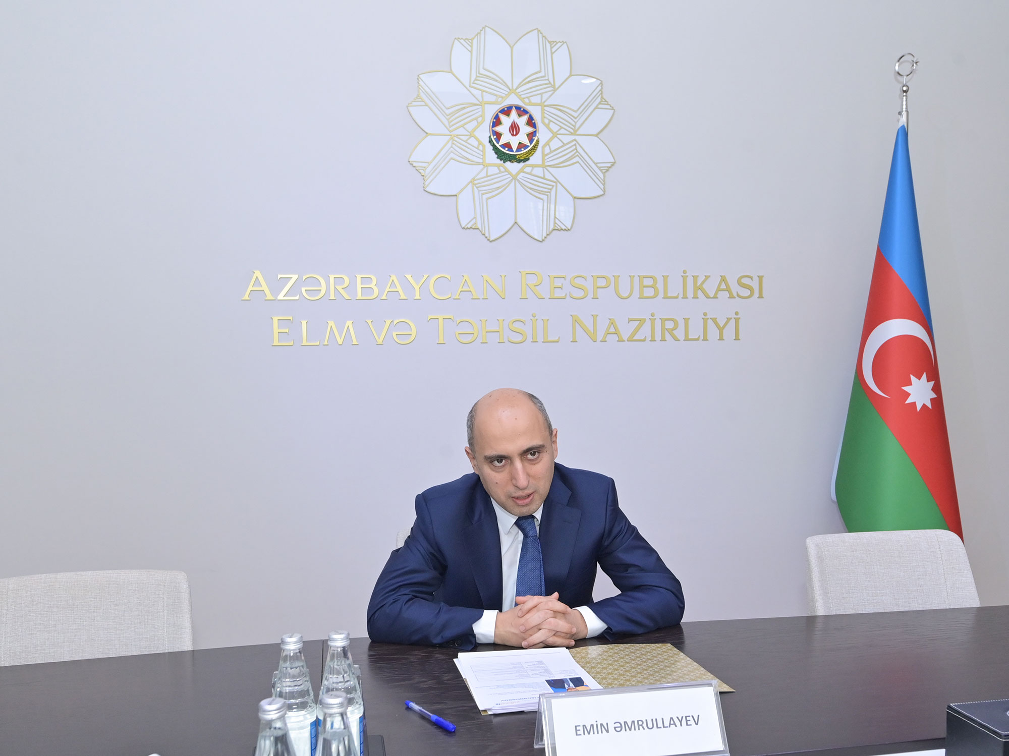 Elm və təhsil naziri “Yüksəliş” müsabiqəsinin qalibləri ilə görüşüb