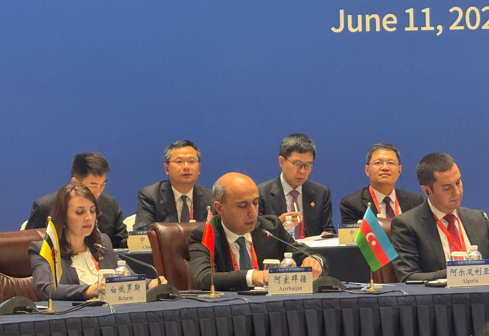 Emin Əmrullayev 2-ci “Bir kəmər, Bir yol” Nazirlər iclasında çıxış edib 