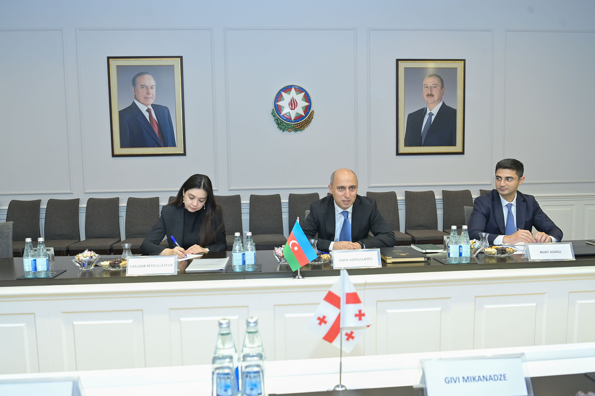Emin Əmrullayev Gürcüstanın təhsil, elm və gənclər naziri ilə görüşüb