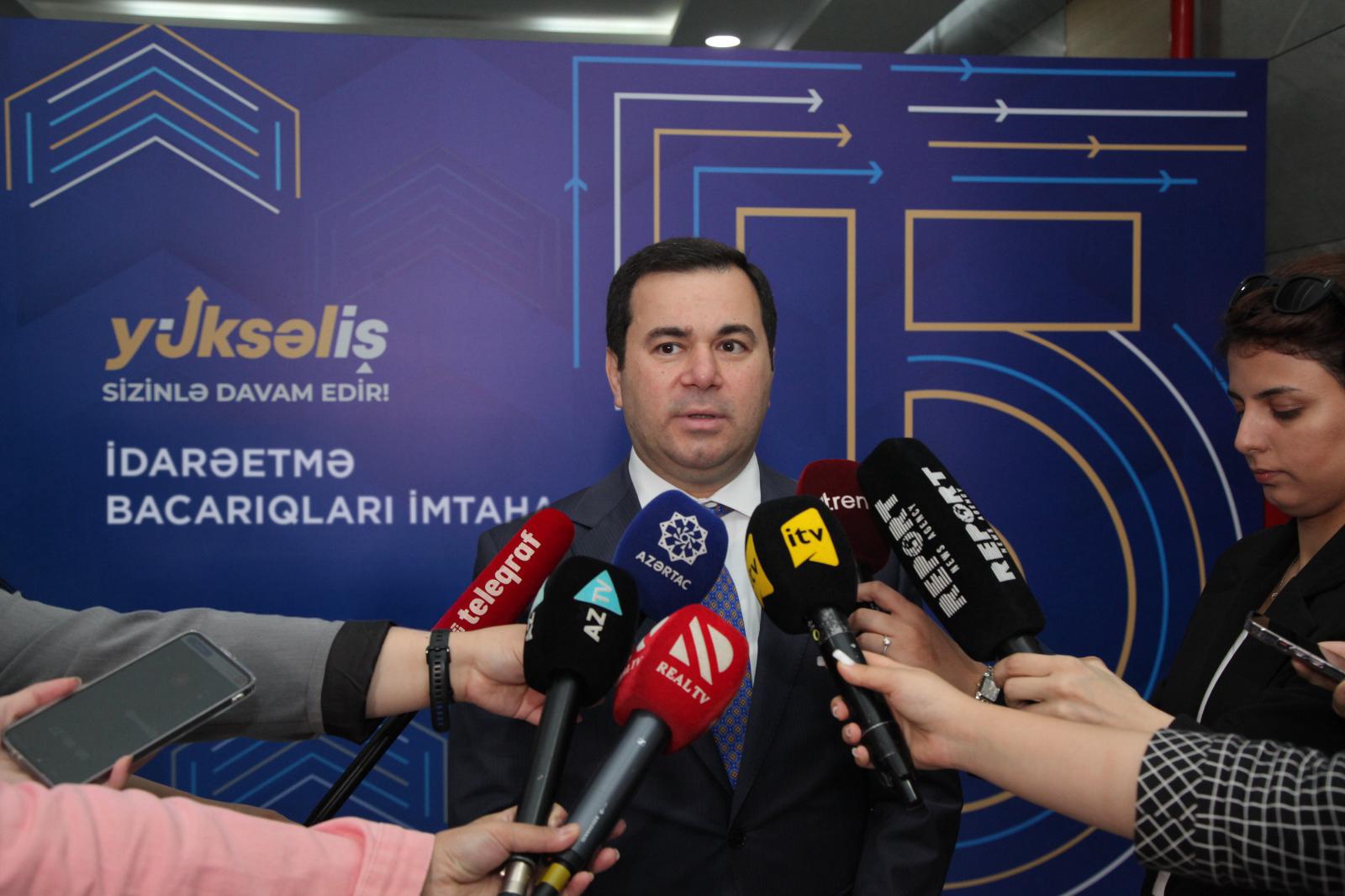 Fərhad Hacıyev: “İdarəetmə imtahanı kadr bankının formalaşmasına xidmət edir” 