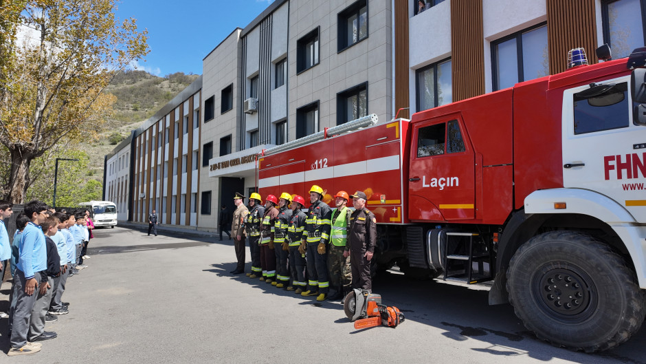 FHN işğaldan azad edilmiş ərazilərdəki məktəblərdə təlimlər keçirib - Video