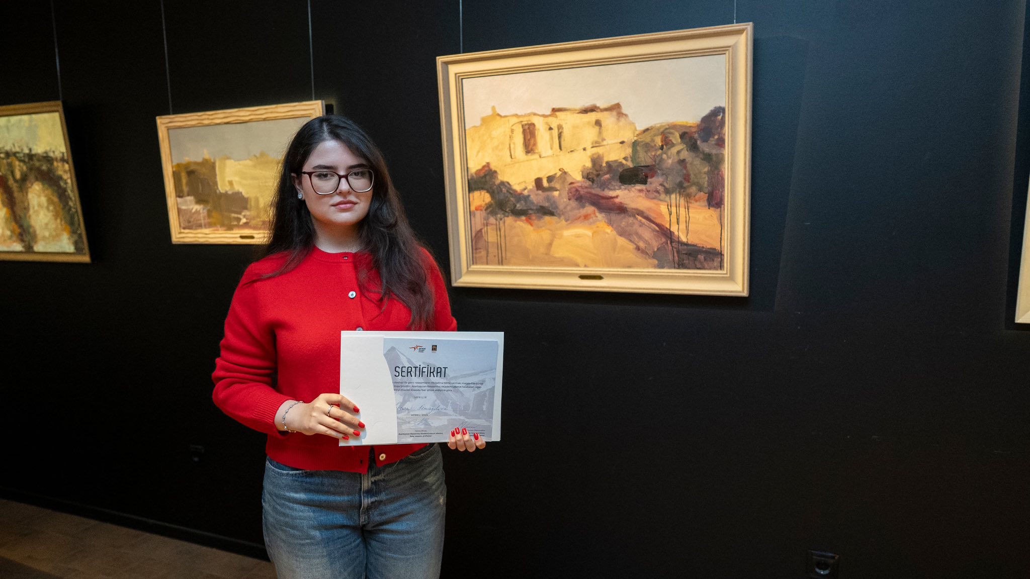 Gənc rəssamların sərgisi - Mövzu Qarabağ olub 