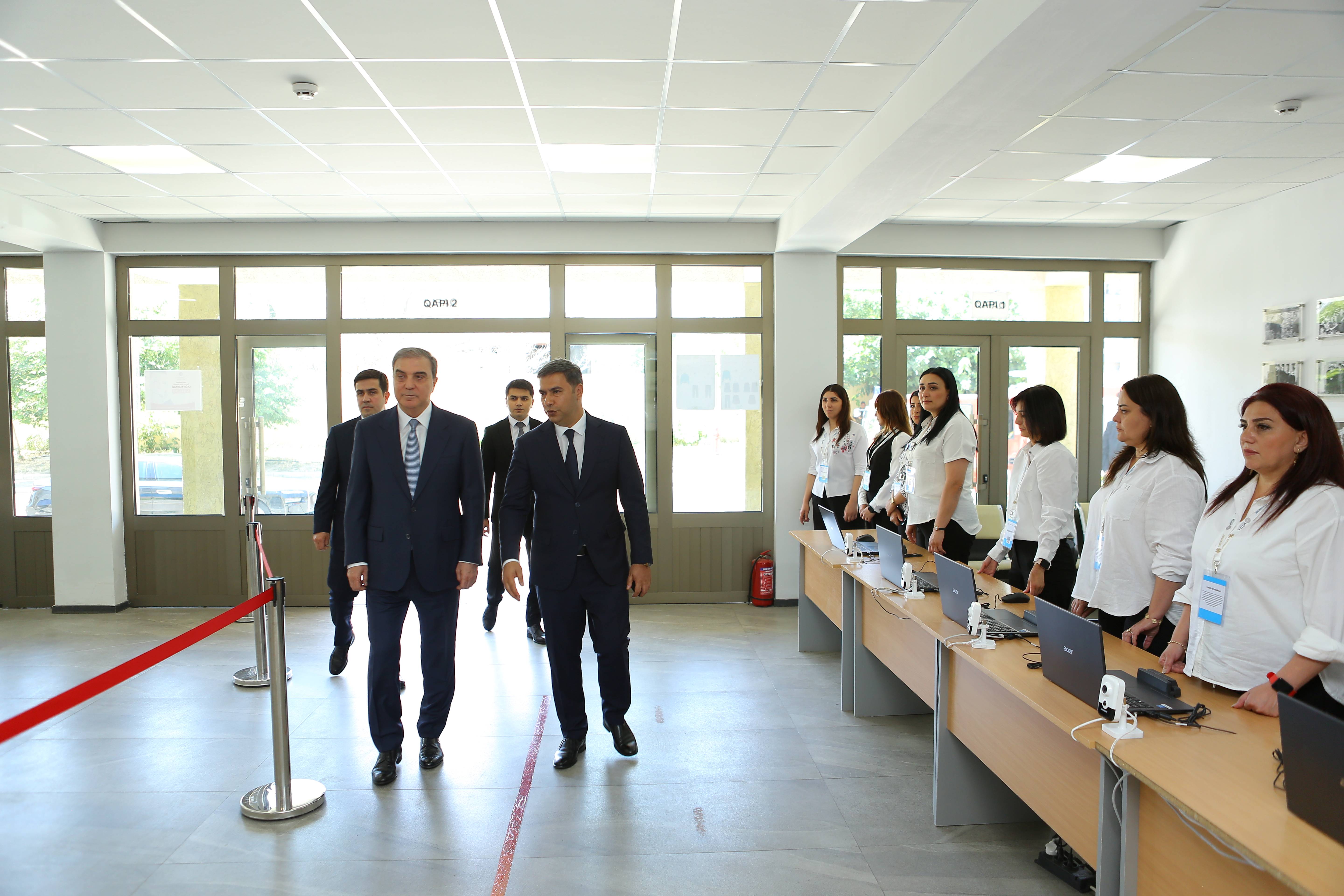 Gəncə şəhərinin icra başçısı sertifikatlaşdırma prosesini izləyib