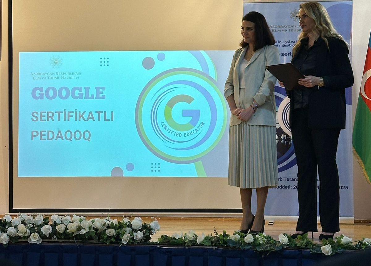 “Google sertifikatlı pedaqoq” layihəsinin icrasına başlanılıb