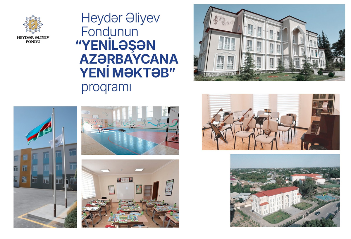 Heydər Əliyev Fondu tərəfindən inşa olunan daha 20 məktəb istifadəyə veriləcək – VİDEO 