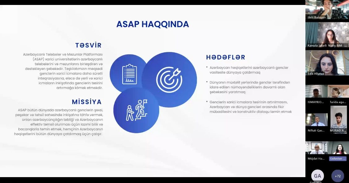 HTP çərçivəsində xaricdə təhsil alacaq tələbələrlə görüş keçirilib